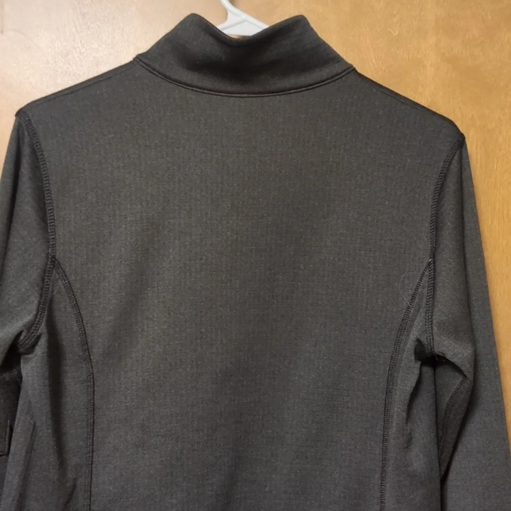 Columbia Park View 1/2 Zip Grid Fleece Jacket Omni-Wick Gray Thumbholes - Picture 11 of 14